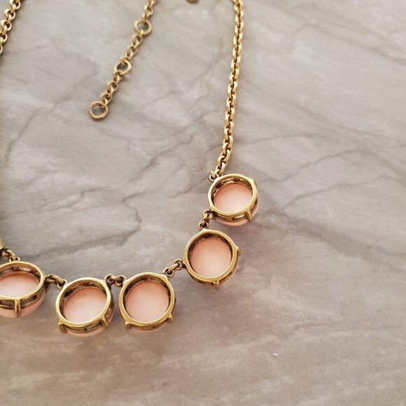 💕 J.Crew Light Blush Pink Enamal Dot Bubble Necklace 💕 - Picture 10 of 12